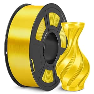 3D Printer Silk Filament, SUNLU Shiny Silk PLA Filament 1.75mm, Smooth Silky Surface, Great Easy to for $23