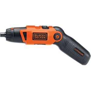 Black + Decker Cordless Screwdriver w/ Pivoting Handle for $15