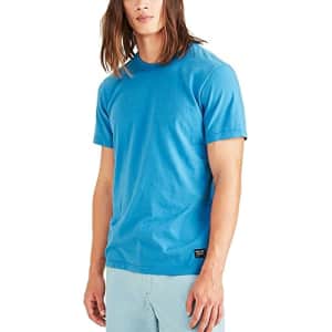 Dockers Men's Slim Fit Short Sleeve Tee Shirt, (New) Cendre Blue, Small for $10
