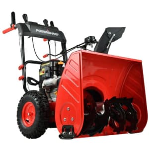 PowerSmart 24" 212cc 2-Stage Electric Start Gas Snow Blower for $374