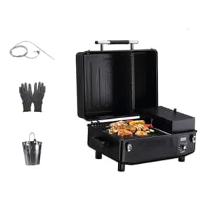 Z GRILLS ZPG-200A Portable Wood Pellet Grill & Smoker 8 in 1 BBQ Grill Digital Control System, 202 for $234