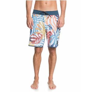 Quiksilver Men's Highline 19 Inch Outseam Stretch Boardshort Swim Trunk, Snow White HV, 30 for $50 Quiksilver Men's Highline 19 Inch Outseam Stretch Boardshort Swim Trunk, Snow White HV, 30 for $50