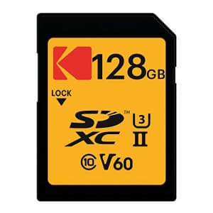Kodak 128GB UHS-II U3 V60 Ultra Pro SDXC Memory Card for $29