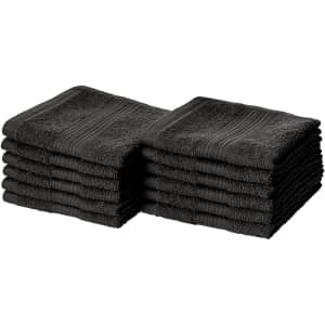 Amazon Basics Fade-Resistant Cotton Washcloth 12-Pack for $13