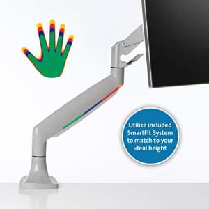 Kensington Single Monitor Arm with Vesa Mount, Adjustable Gas Spring Desk Monitor Mount, SmartFit for $99