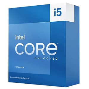 Intel Core i5-13600KF Desktop Processor 14 cores (6 P-cores + 8 E-cores) 24M Cache, up to 5.1 GHz for $297