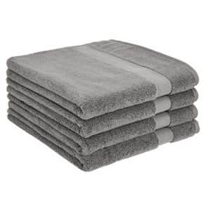 Amazon Basics Dual Performance Bath Towel - 4-Pack, Warm Stone for $49 Amazon Basics Dual Performance Bath Towel - 4-Pack, Warm Stone for $49