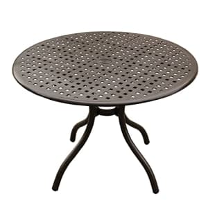 Oakland Living 1088-ROUND-42-MODERN-TABLE-RE Modern Outdoor Mesh Aluminum 42-in Brown Round Patio for $360