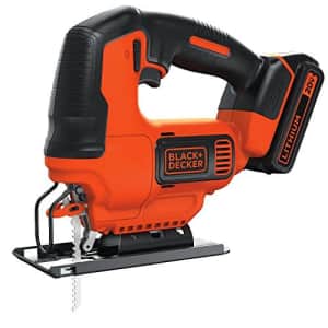 Black + Decker BLACK+DECKER 20V MAX JigSaw with Battery And Charger (BDCJS20C) for $60 Black + Decker BLACK+DECKER 20V MAX JigSaw with Battery And Charger (BDCJS20C) for $60