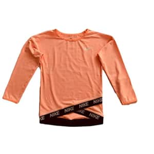 Nike Girls Dri Fit Activewear Top (6) Orange for $13