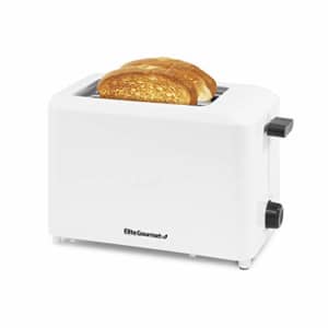 Elite Gourmet ECT-1027 Cool Touch with 7 Temperature Settings & Extra Wide 1.25" Toaster, 2 Slices, for $25