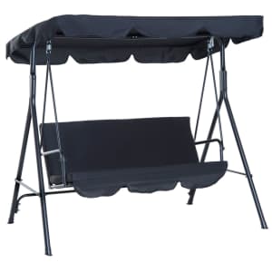 Outsunny 3-Seat Padded Outdoor Swing w/ Canopy for $110 Outsunny 3-Seat Padded Outdoor Swing w/ Canopy for $110