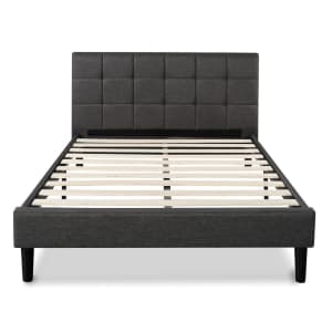 Zinus Lottie Upholstered Square-Stitched Queen Platform Bed for $200 Zinus Lottie Upholstered Square-Stitched Queen Platform Bed for $200