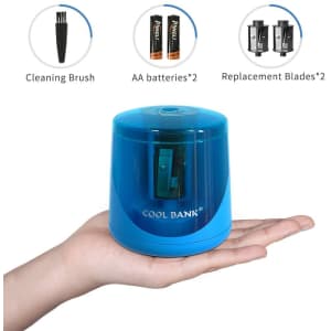 Cool Bank Battery-Powered Pencil Sharpener for $8 Cool Bank Battery-Powered Pencil Sharpener for $8