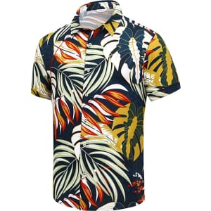 SheLucki Men's Hawaiian Shirt for $10