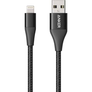 Anker Powerline+ II 3-Foot MFi-Certified Lightning Cable for $15