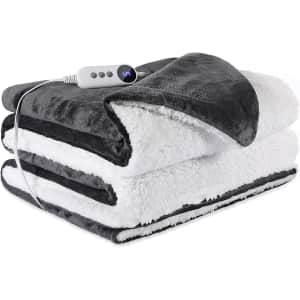 Sthyton 62" x 84" Flannel Electric Blanket for $30 Sthyton 62" x 84" Flannel Electric Blanket for $30