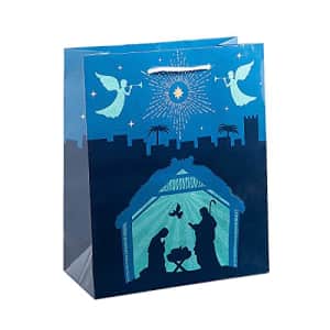 Fun Express Nativity Gift Bags - Party Supplies - 12 Pieces for $9