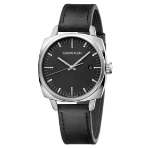 Calvin Klein Men's Frater Leather Watch for $49 Calvin Klein Men's Frater Leather Watch for $49