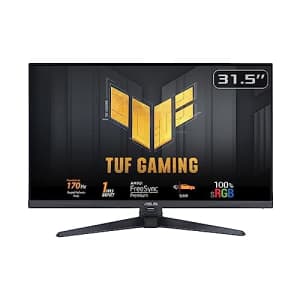 ASUS TUF Gaming 32 (31.5-inch viewable) 1080P Gaming Monitor (VG328QA1A) - Full HD, 170Hz, 1ms, for $179