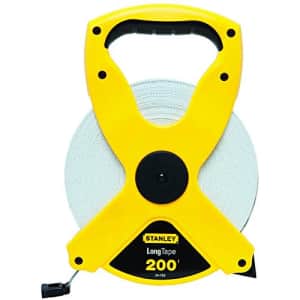 Stanley Tools STANLEY Long Tape Measure, Open Reel, Fiberglass, 200-Foot (34-793) for $32 Stanley Tools STANLEY Long Tape Measure, Open Reel, Fiberglass, 200-Foot (34-793) for $32