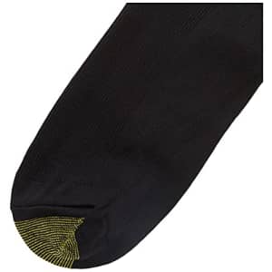 Gold Toe Men's Metropolitan Dress Socks, 3-Pairs, Black, X-Large for $11