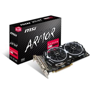 MSI Gaming Radeon RX 580 256-bit 4GB GDRR5 DirectX 12 VR Ready CFX Graphcis Card (RX 580 ARMOR 4G for $303