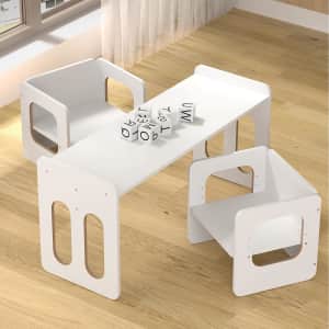 3-in-1 Montessori Weaning Table and Chairs Set for $54