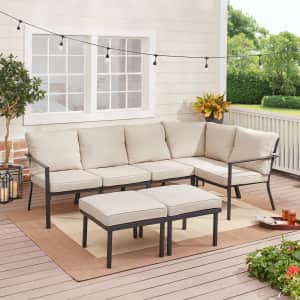 Mainstays Sandhill 7-Piece Patio Sectional for $276