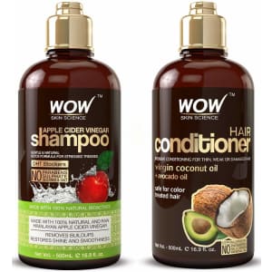 WOW Apple Cider Vinegar Shampoo & Hair Conditioner Set for $19
