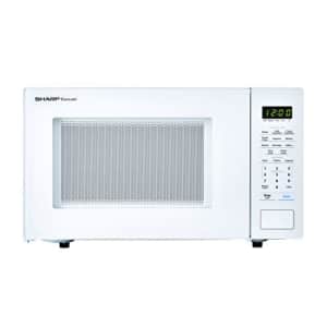 SHARP White Carousel 1.1 Cu. Ft. 1000W Countertop Microwave Oven (ISTA 6 Packaging), Cubic Foot, for $110 SHARP White Carousel 1.1 Cu. Ft. 1000W Countertop Microwave Oven (ISTA 6 Packaging), Cubic Foot, for $110