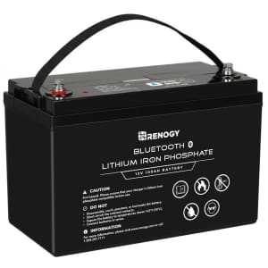 Renogy 12V 100Ah LiFePO4 Smart Lithium Iron Battery for $393
