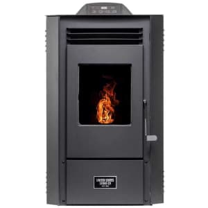 US Stove 1,300-Sq. Ft. Pellet Stove w/ 50-lb. Hopper for $950 US Stove 1,300-Sq. Ft. Pellet Stove w/ 50-lb. Hopper for $950