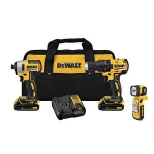 Dewalt 20V MAX Brushless Lithium-Ion Cordless 3-Tool Combo Kit for $170
