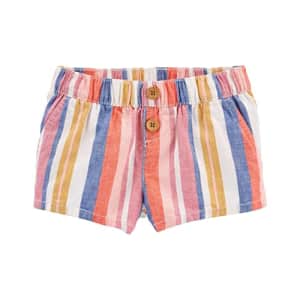 OshKosh B'Gosh girls Pull-on Shorts, Multi-stripe, 3 US for $14