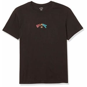 Billabong Men's Classic Short Sleeve Premium Logo Graphic Tee T-Shirt, Black Okapi, S for $27