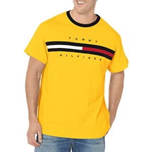 Tommy Hilfiger mens Tommy Hilfiger Men's Big & Tall Short Sleeve Logo T-shirt T Shirt, Lemon, for $17 Tommy Hilfiger mens Tommy Hilfiger Men's Big & Tall Short Sleeve Logo T-shirt T Shirt, Lemon, for $17