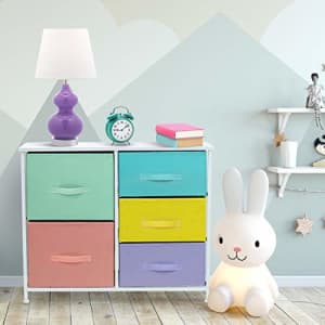 Sorbus Dresser with 5 Drawers - Furniture Storage Tower Unit for Bedroom, Hallway, Closet, Office for $62