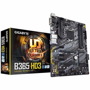 GIGABYTE B365 HD3 (LGA1151/Intel/ATX/2xM.2/Gigabyte 8118 Gaming LAN/WiFi Upgradable Slot/Smart Fan for $200 GIGABYTE B365 HD3 (LGA1151/Intel/ATX/2xM.2/Gigabyte 8118 Gaming LAN/WiFi Upgradable Slot/Smart Fan for $200