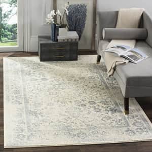 Safavieh Adirondack Collection ADR109S Ivory/Slate Vintage Oriental Distressed Area Rug 4' x 6' for $41