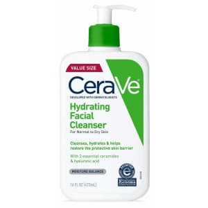 CeraVe 16-oz. Hydrating Facial Cleanser for $12 via Sub & Save