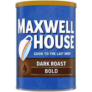 Maxwell House Dark Roast Ground Coffee, 10.5 Ounce (Pack of 1) for $11