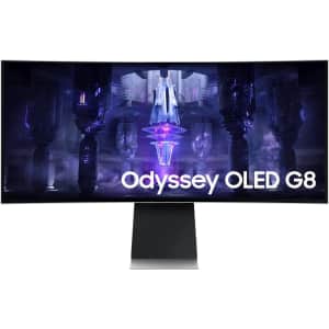Samsung Odyssey 34" Ultrawide 1440p Curved 175Hz FreeSync OLED Monitor for $1,000