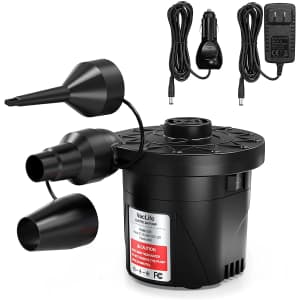 Electric Air Pump for Inflatable Mattresses, Pool Toys, and more for $8 Electric Air Pump for Inflatable Mattresses, Pool Toys, and more for $8