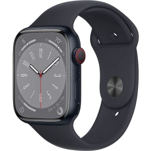 Apple Watch Series 8 GPS + Cellular 45mm Smart Watch for $329