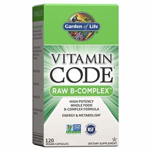 Garden of Life Vitamin B Complex - Vitamin Code Raw B Vitamin Whole Food Supplement, Vegan, 120 for $39