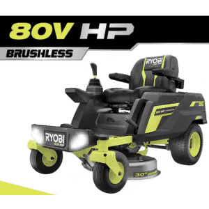 Ryobi 80V HP Brushless 30" Battery Electric Cordless Zero Turn Riding Mower for $2,999 w/free gift worth up to $363