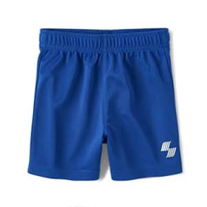 The Children's Place Baby Boys' and Toddler Basketball Shorts, Renew Blue for $8
