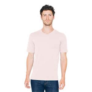 American Apparel Men's Fine Jersey Classic Short Sleeve V-Neck T-Shirt, Apricot, Medium for $10 American Apparel Men's Fine Jersey Classic Short Sleeve V-Neck T-Shirt, Apricot, Medium for $10