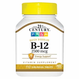21st Century B 12 2500 mcg Sublingual Tablets, 110 Count for $10